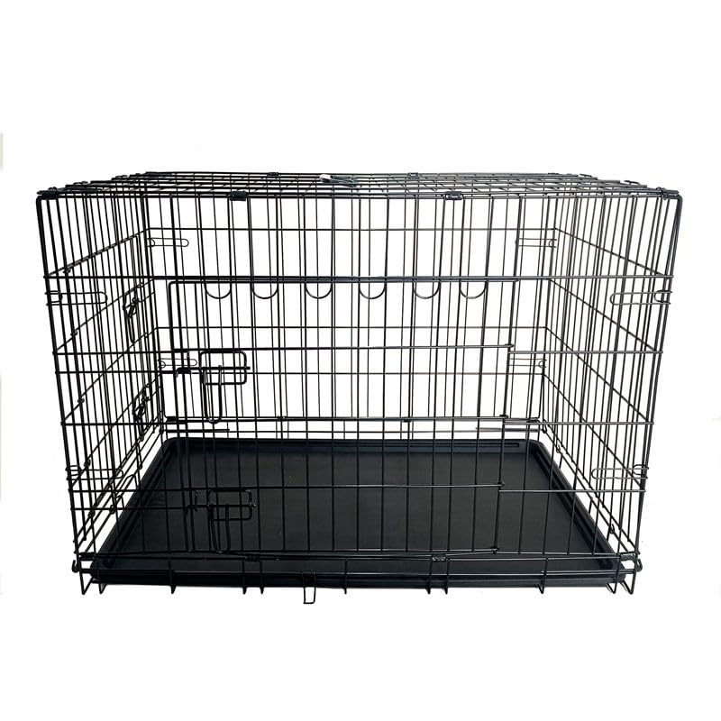 42-Inch Folding Metal Dog Crate with Divider and Tray A51967