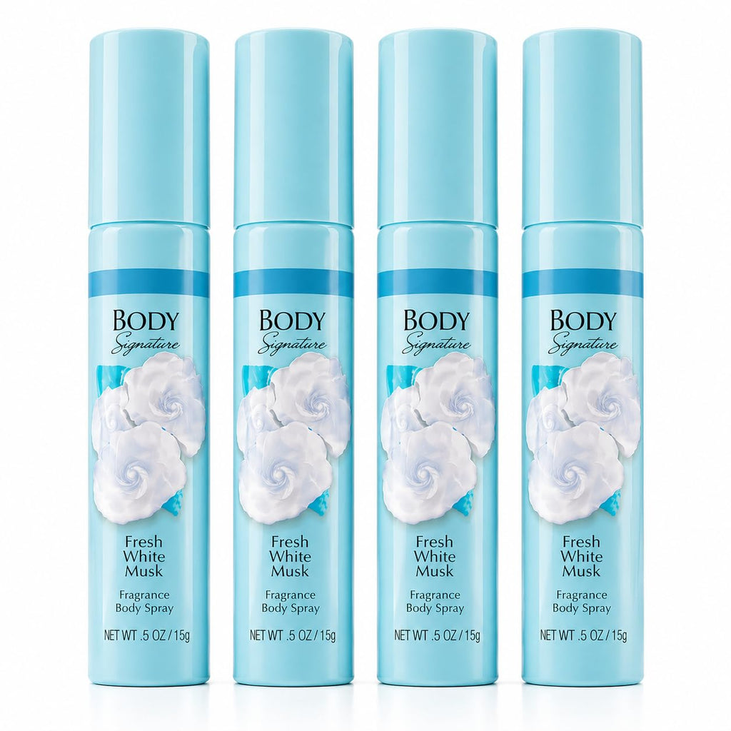 White Musk Body Spray 0.5 oz 4 Pack U3121