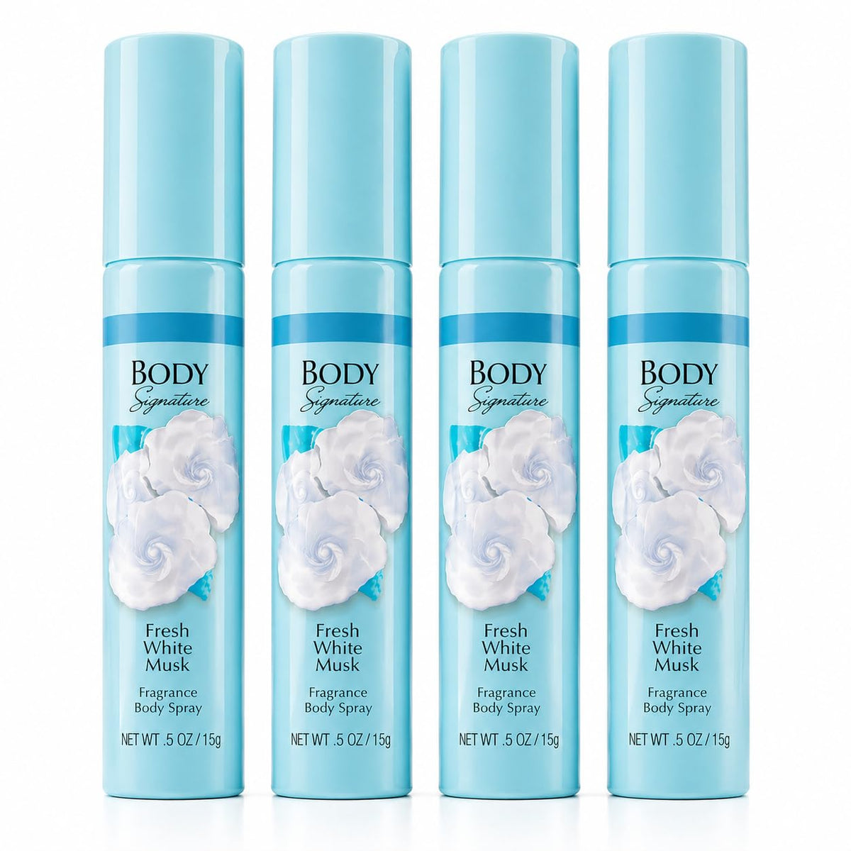 White Musk Body Spray 0.5 oz 4 Pack U3121