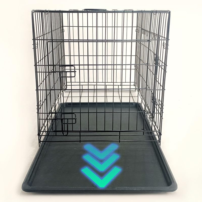 42-Inch Folding Metal Dog Crate with Divider and Tray A51967