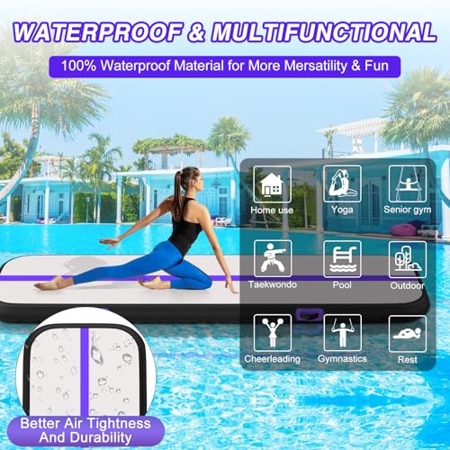 6.6ft Inflatable Tumbling Mat with Electric Pump A843