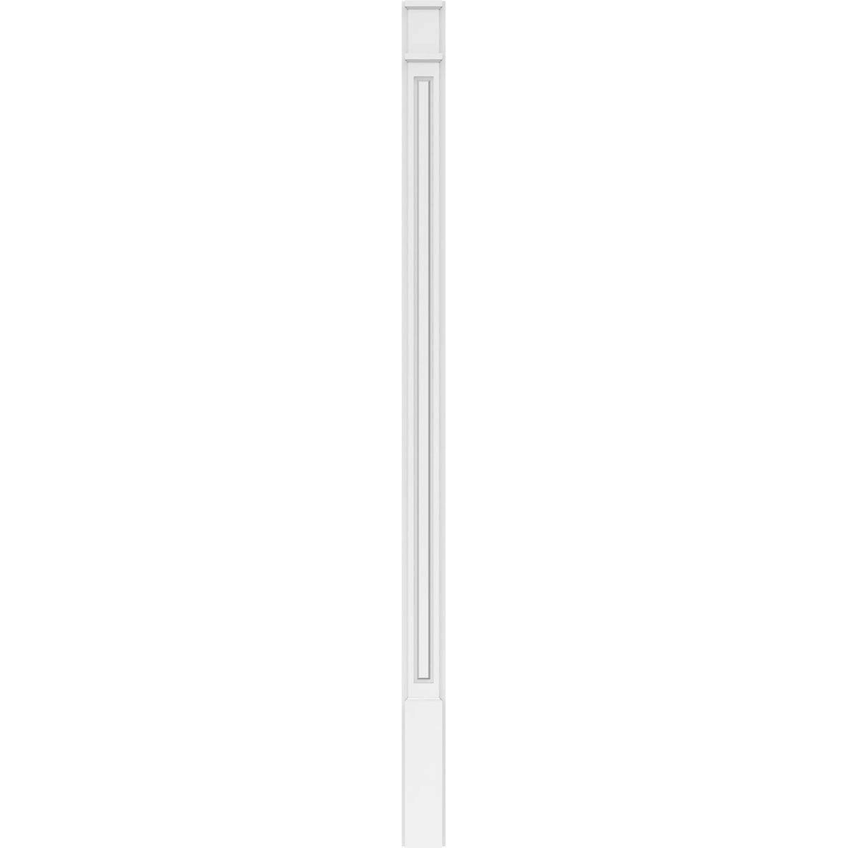 PVC Raised Panel Pilaster with Decorative Capital & Base (Pair) F574228
