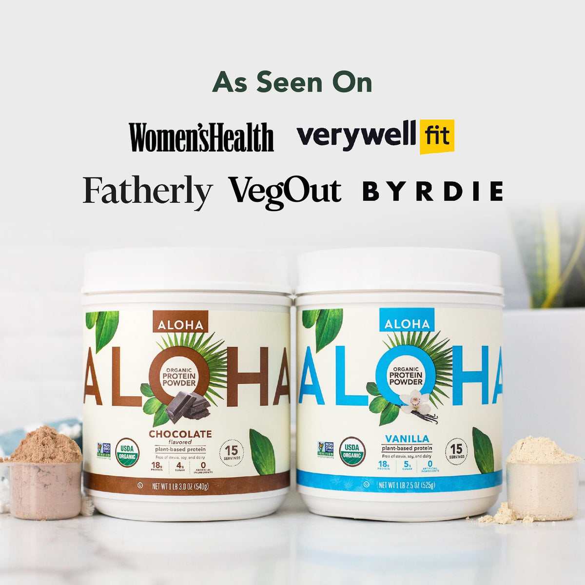 Organic Plant Based Vanilla Protein Powder 19.6 oz V823