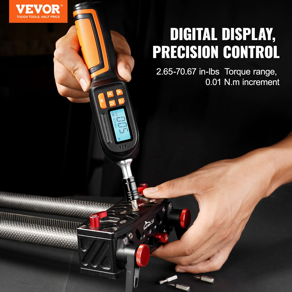 1/4" Drive Digital Torque Screwdriver with LCD, Bits & Case J841785
