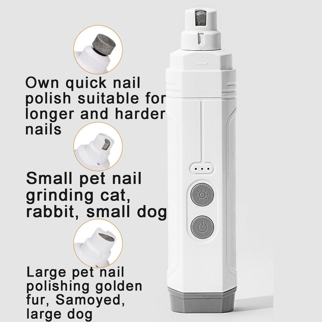 Electric Pet Nail Grinder, Low Noise, 3-Speed, Diamond Grinding Head H32912