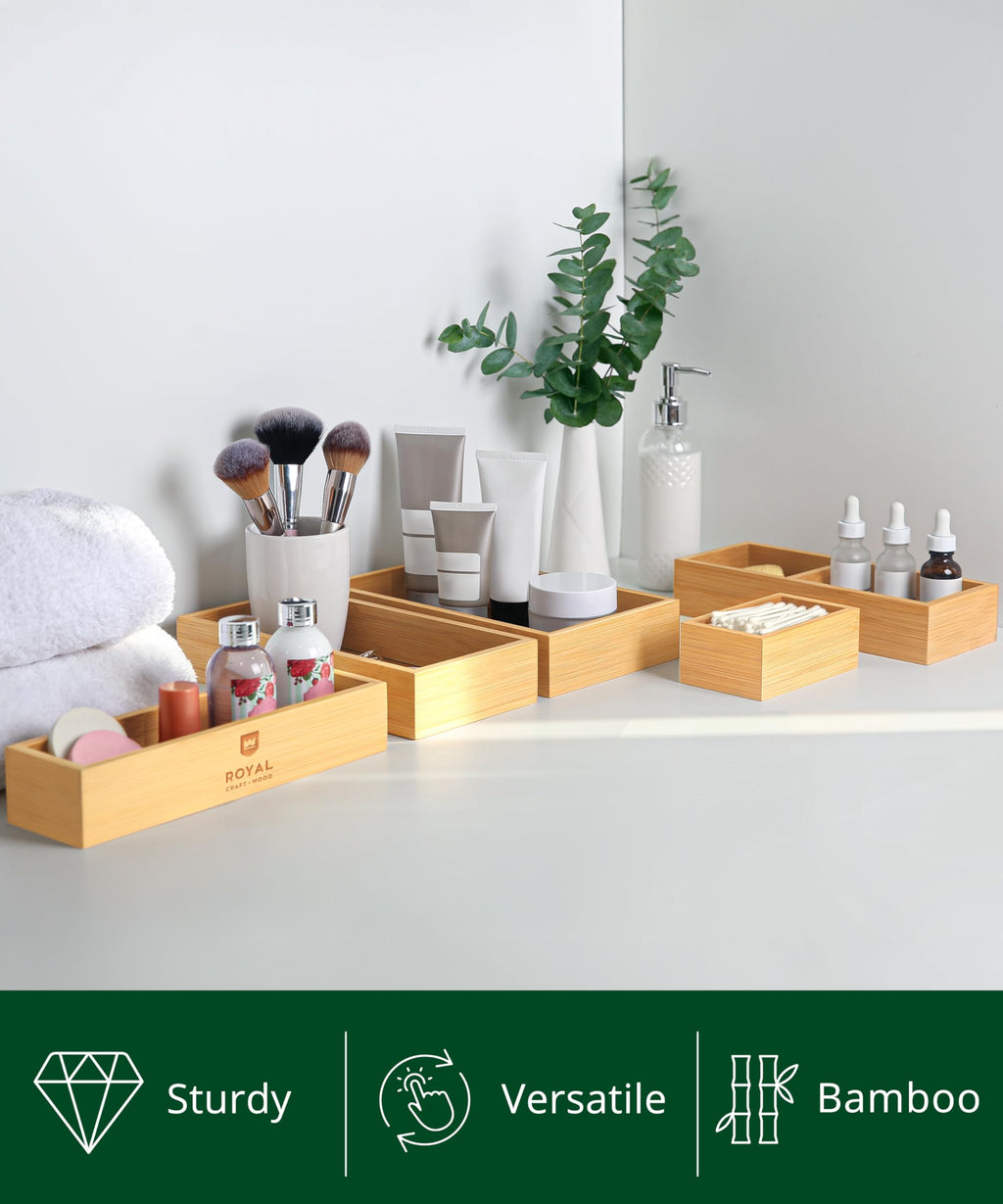 5-Piece Bamboo Drawer Organizer Set N8990