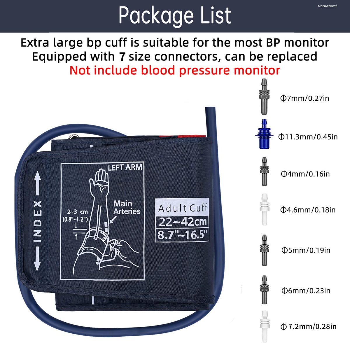 Large Blood Pressure Cuff, 8.7”-16.5” H4919
