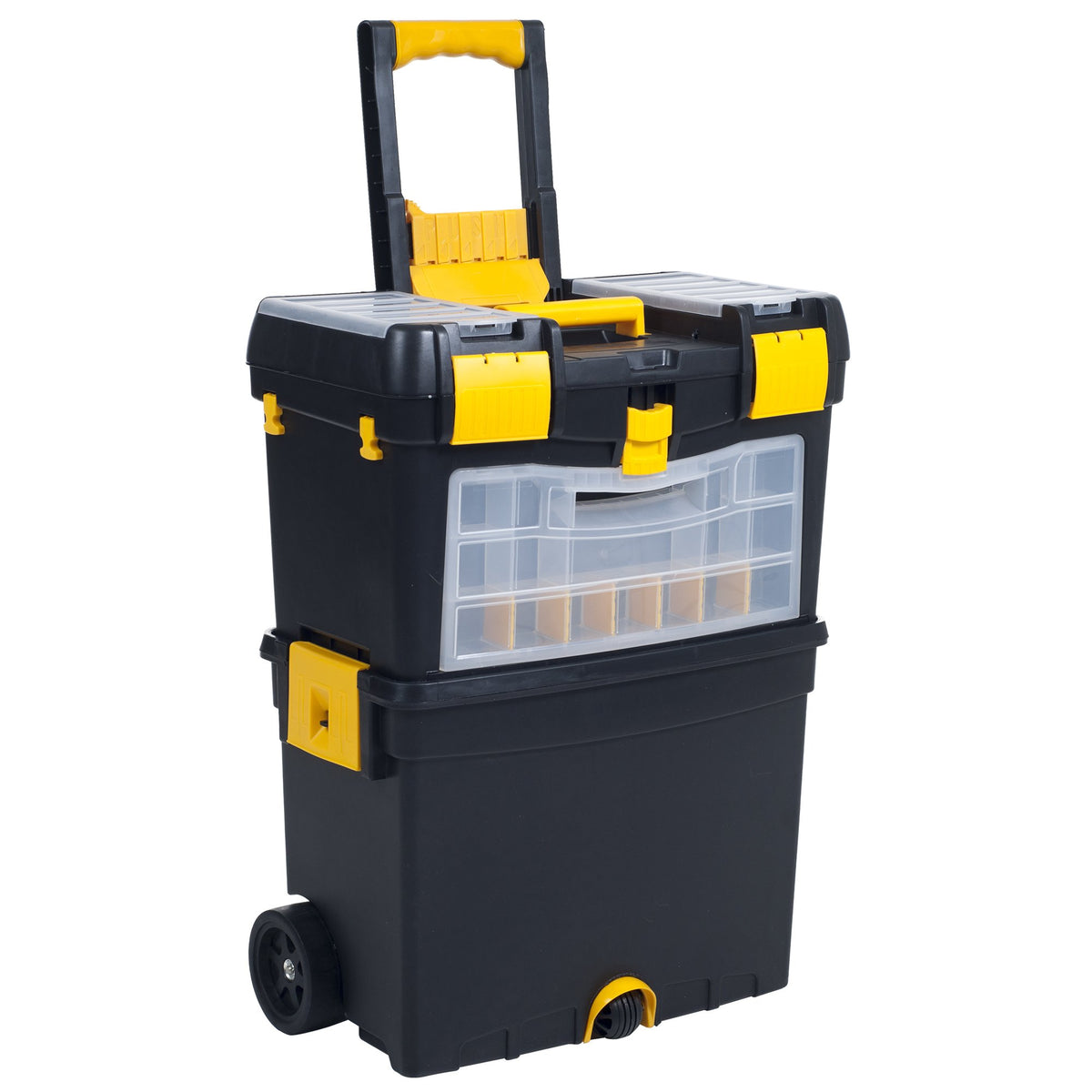 Portable Stackable Toolbox with Wheels and Drawers D7256