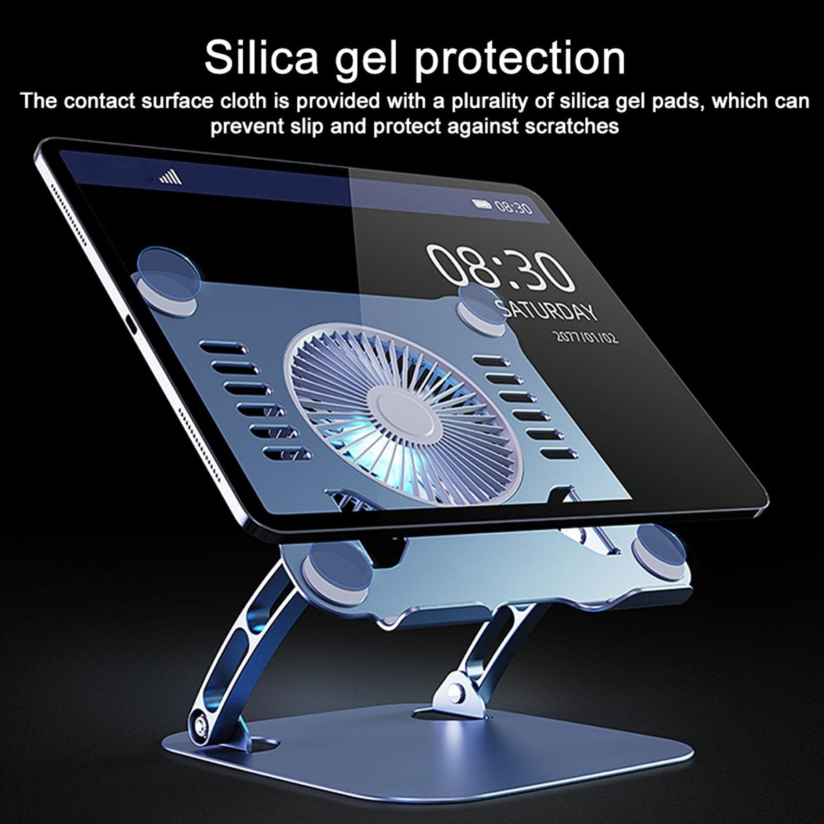 Laptop Cooling Pad Stand Blue & Gray G505559