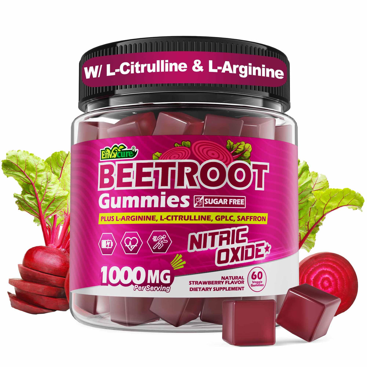 Sugar Free Beet Root Gummies with L-Citrulline & L-Arginine N417
