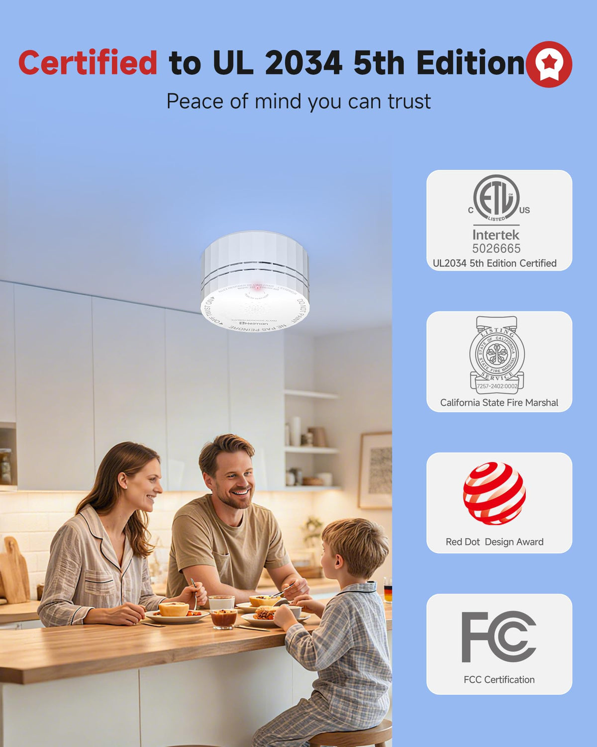 Carbon Monoxide Detectors 3 Pack L2787