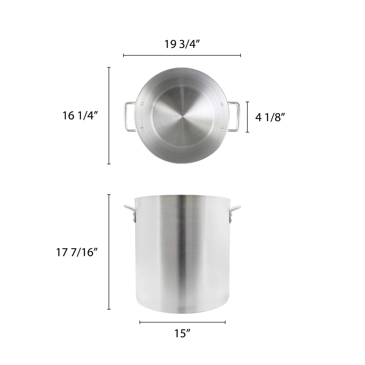 60 quart Aluminum Stock Pot F84894
