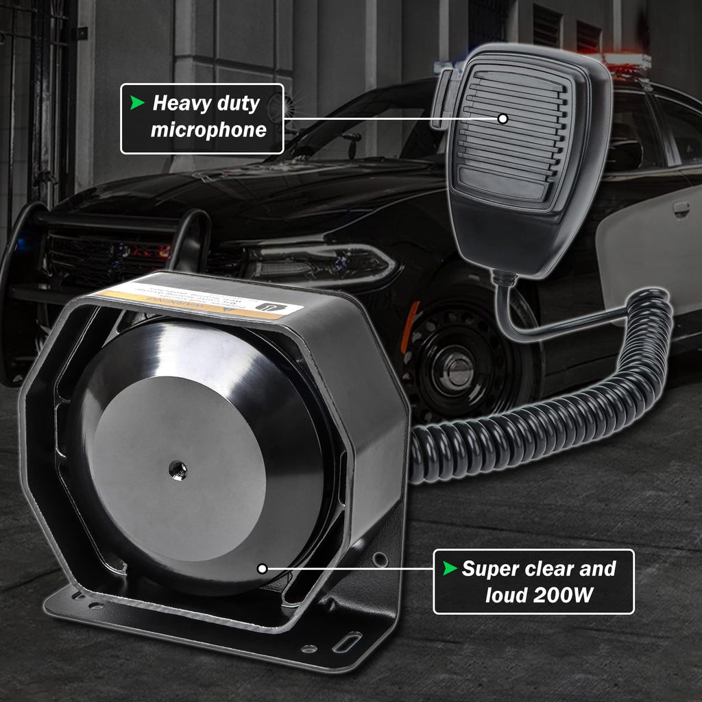 8 Tones Emergency Siren PA System J815