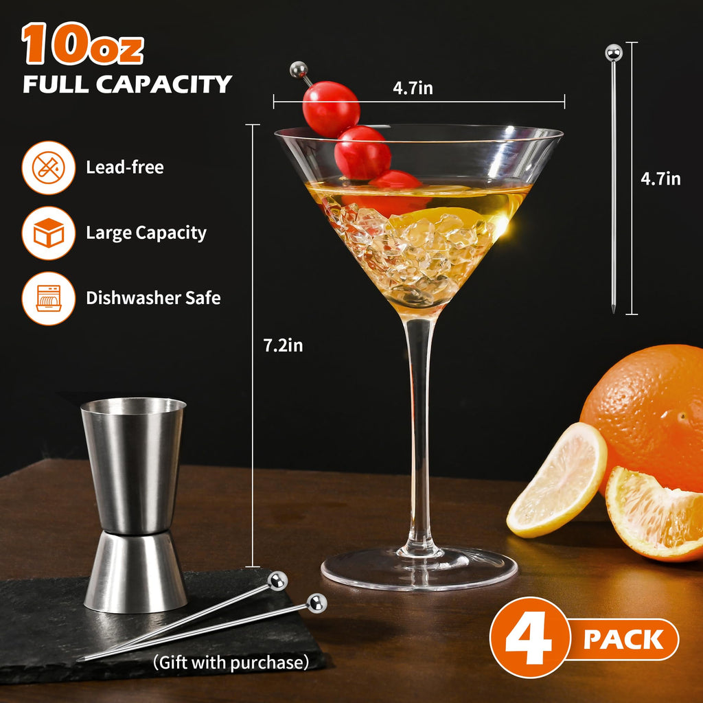 10oz Martini Glasses Set of 4 L723747