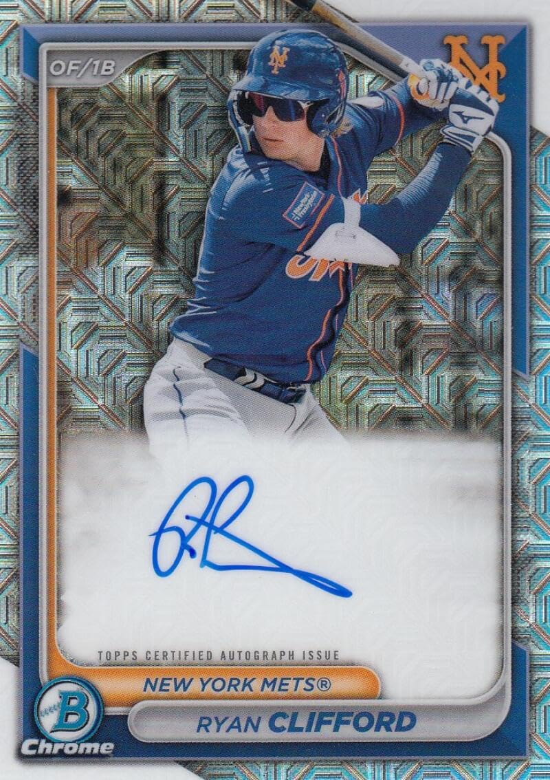 2024 Bowman Chrome Mega Box Prospect Autograph Mojo Refractor Baseball Trading Card I9340
