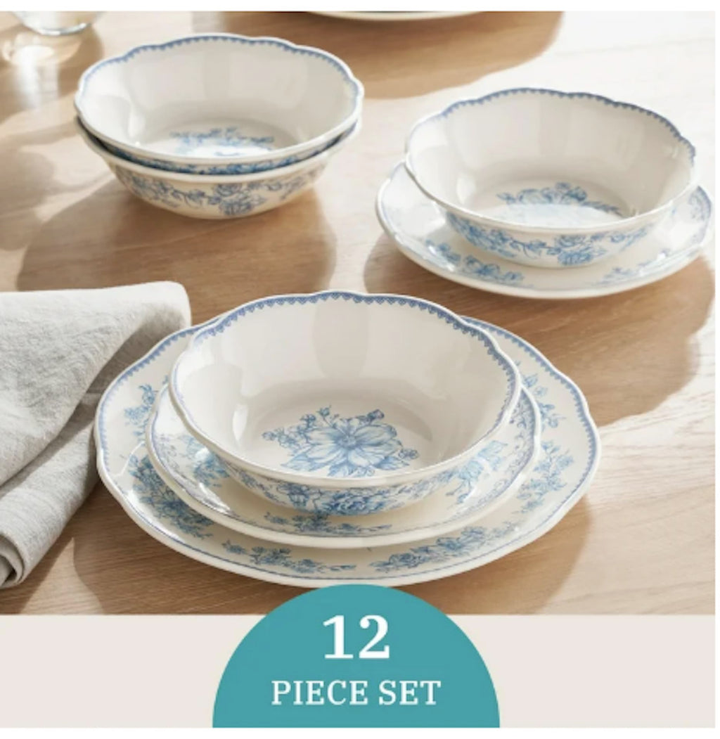12-Piece Stoneware Dinnerware Set Y3683