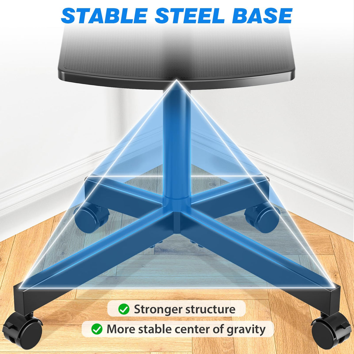 Mobile TV Stand for 23-65 Inch Flat Curved TVs Black V758612