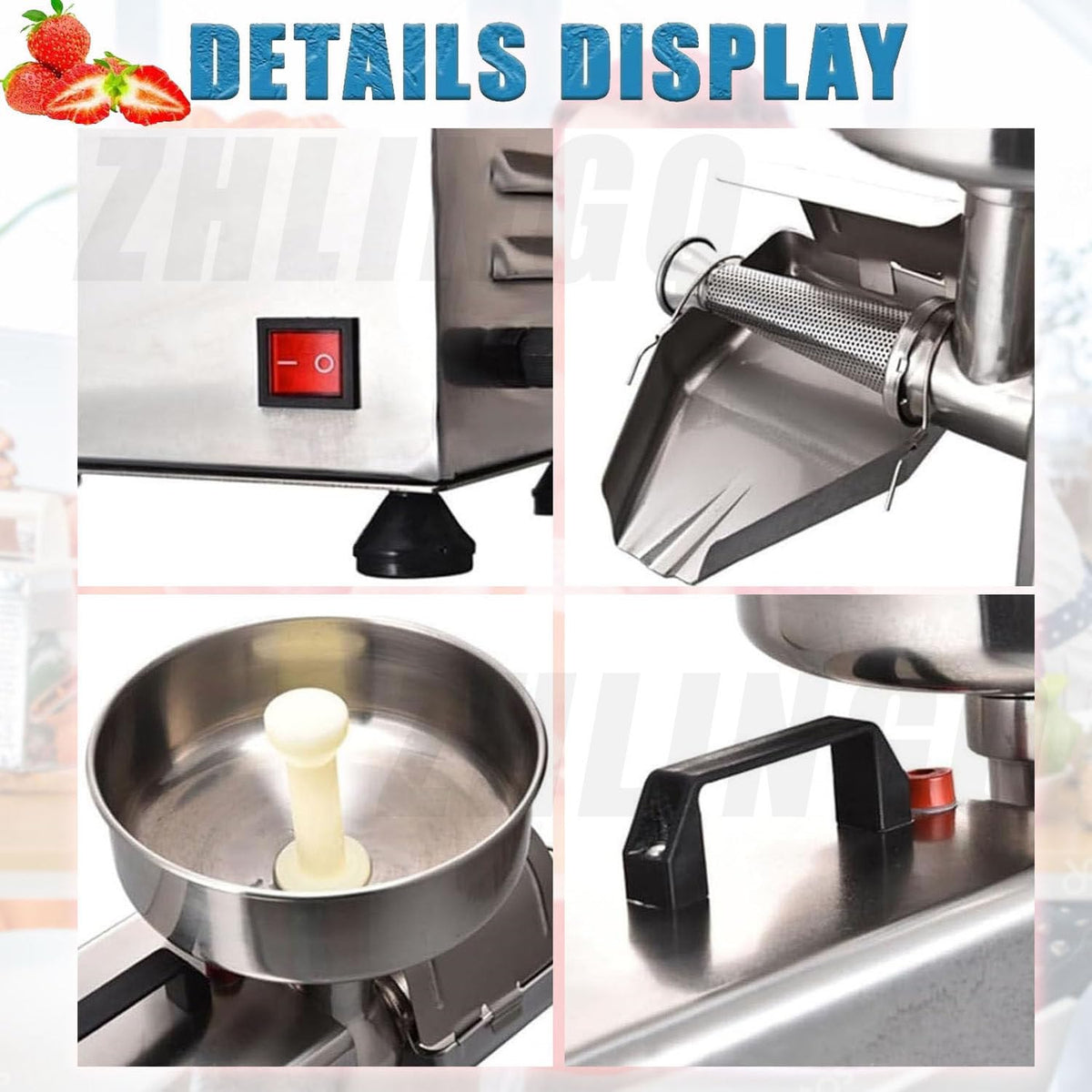 450W Electric Sauce Maker with Funnel & Trough M160