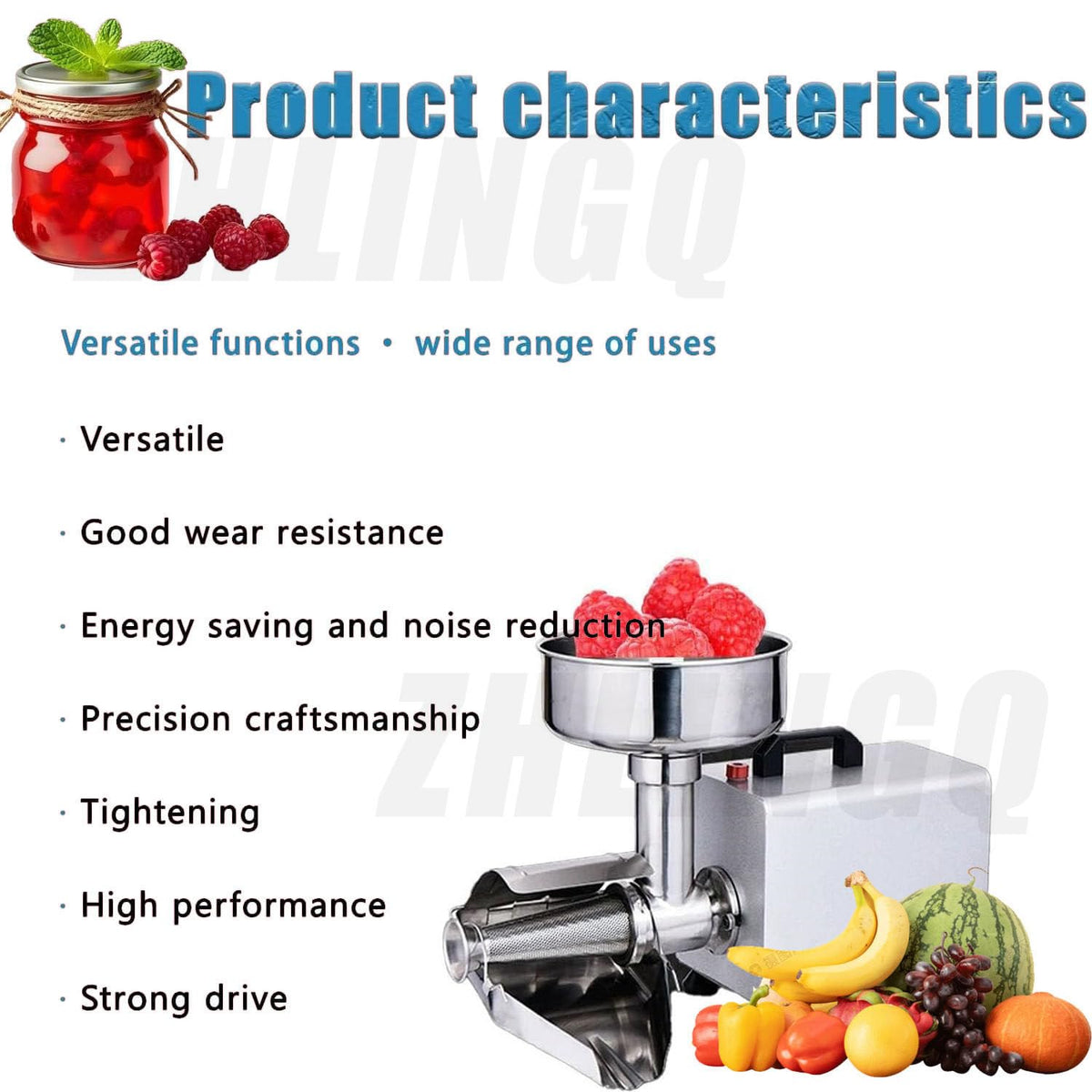 450W Electric Sauce Maker with Funnel & Trough M160