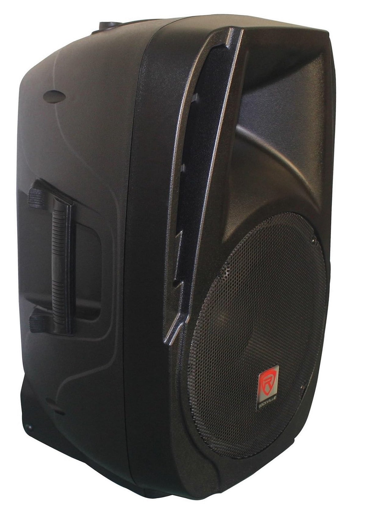 12" Passive PA Speaker System with Metal Wired Mics and Stands Q88994