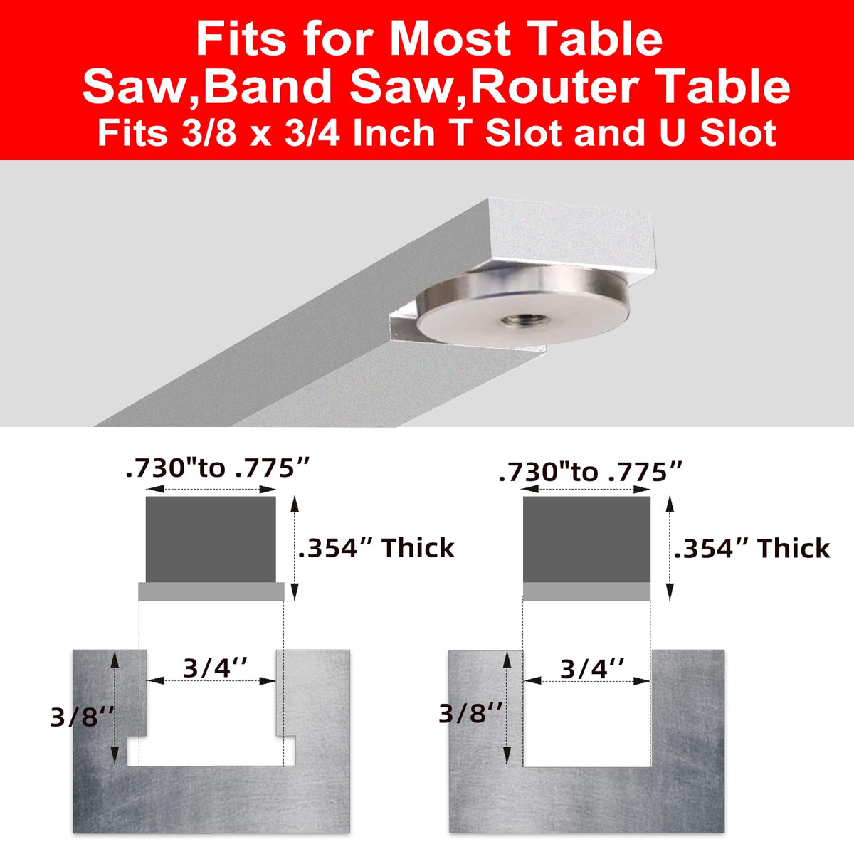 Portable Table Saw Miter Gauge with 18 Inch Fence and Flip Stop I250