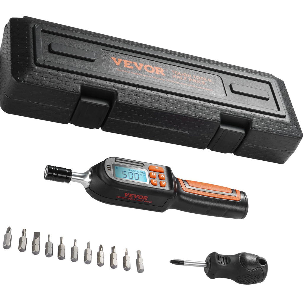 1/4" Drive Digital Torque Screwdriver with LCD, Bits & Case J841785