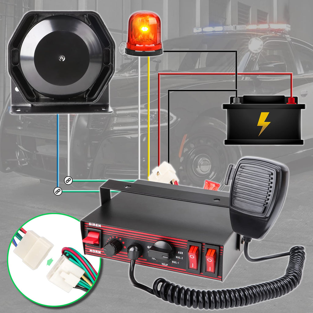 8 Tones Emergency Siren PA System J815