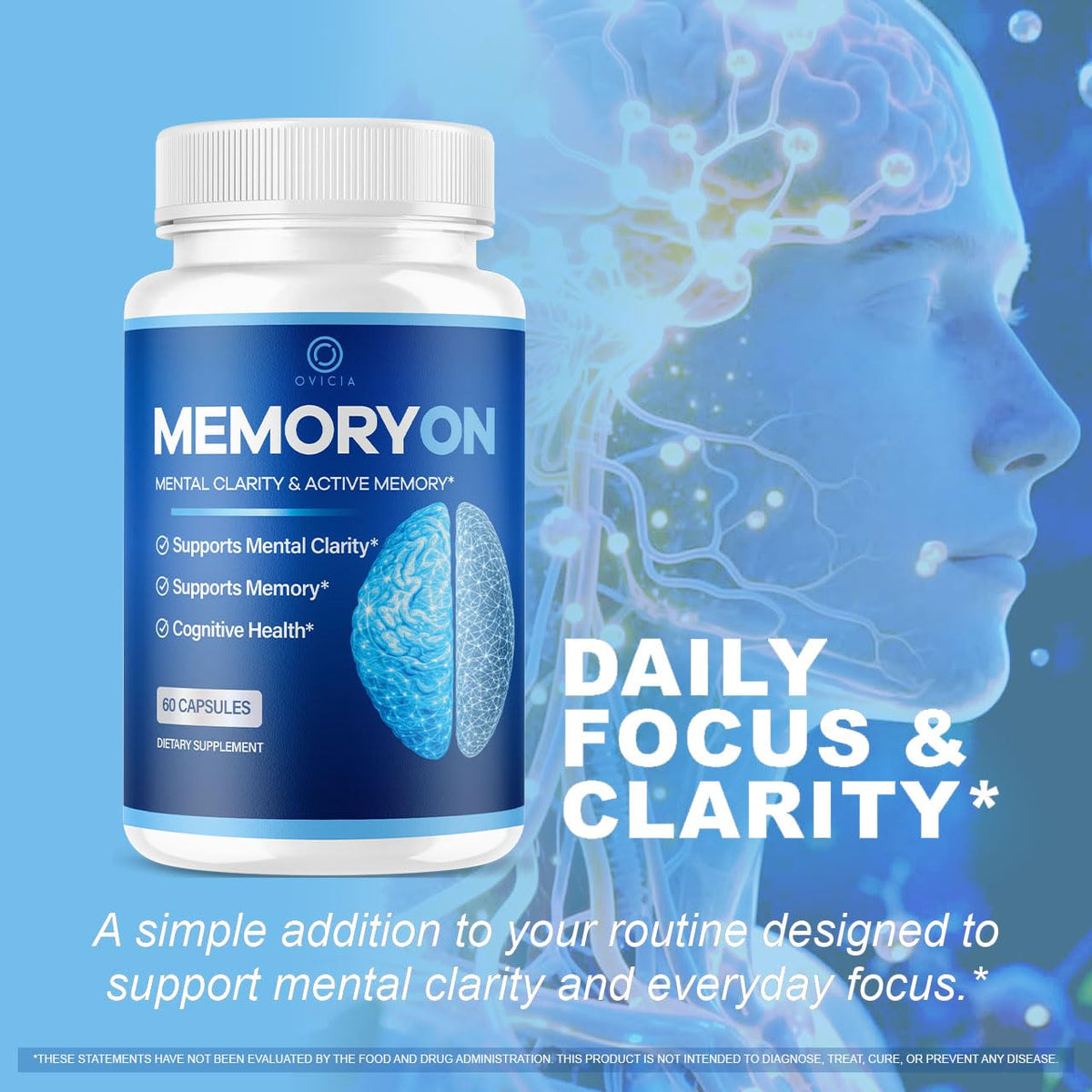 60 Capsules Brain Support Pills X66742