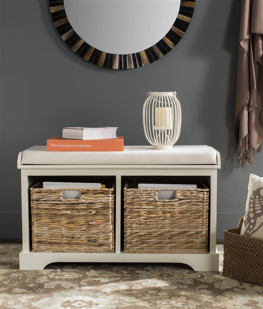 Wood Storage Bench Z41329