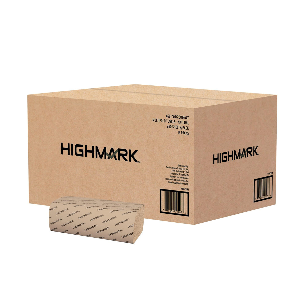 100% Recycled Multifold Paper Towels, Natural, 250 Per Sleeve, Case Of 16 Sleeves U569217