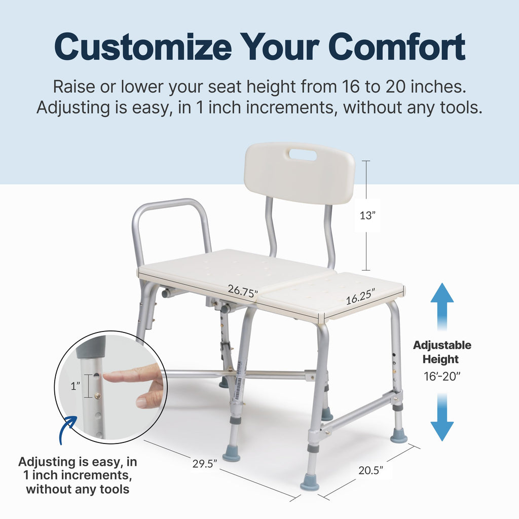 Heavy-Duty Bariatric Tub Transfer Bench L368