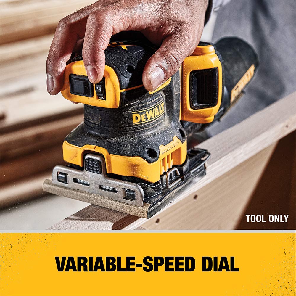 20V MAX Cordless Variable Speed 1/4 Sheet Sander D4101