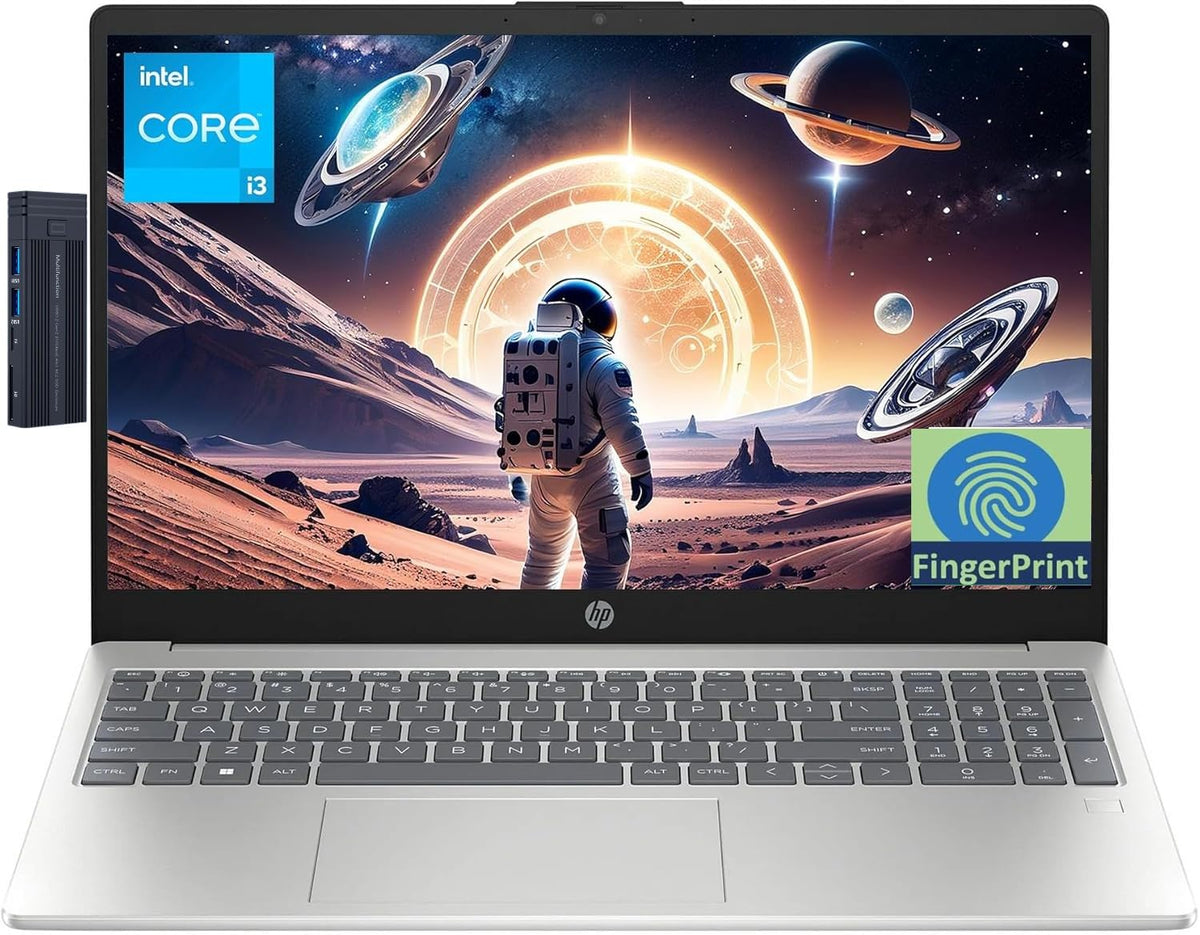 15.6" FHD Laptop, Intel i3-N305, 8GB RAM 256GB SSD, Silver D394774