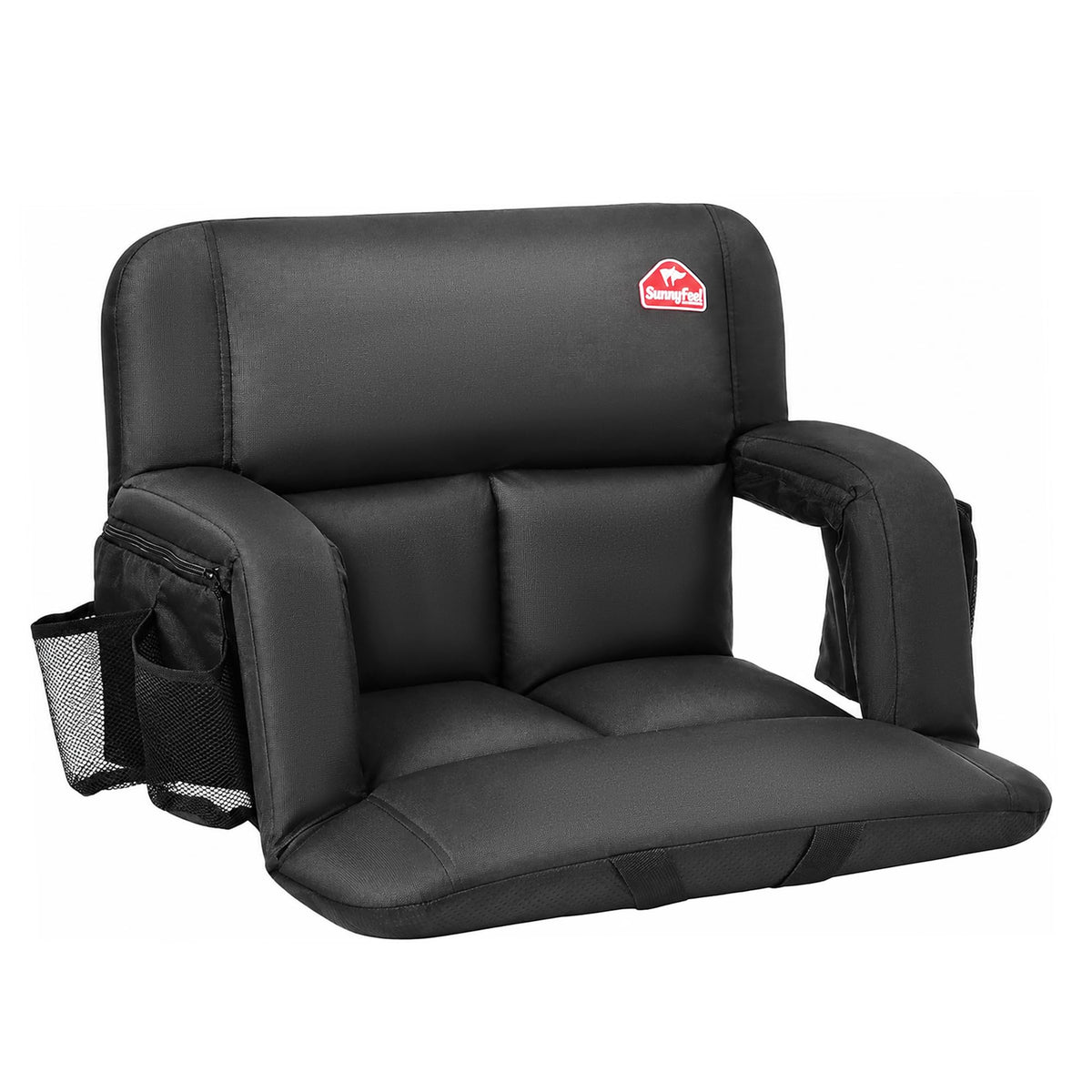 4.7" Thick Cushion 6 Reclining Positions Stadium Seat with Back Support N729322