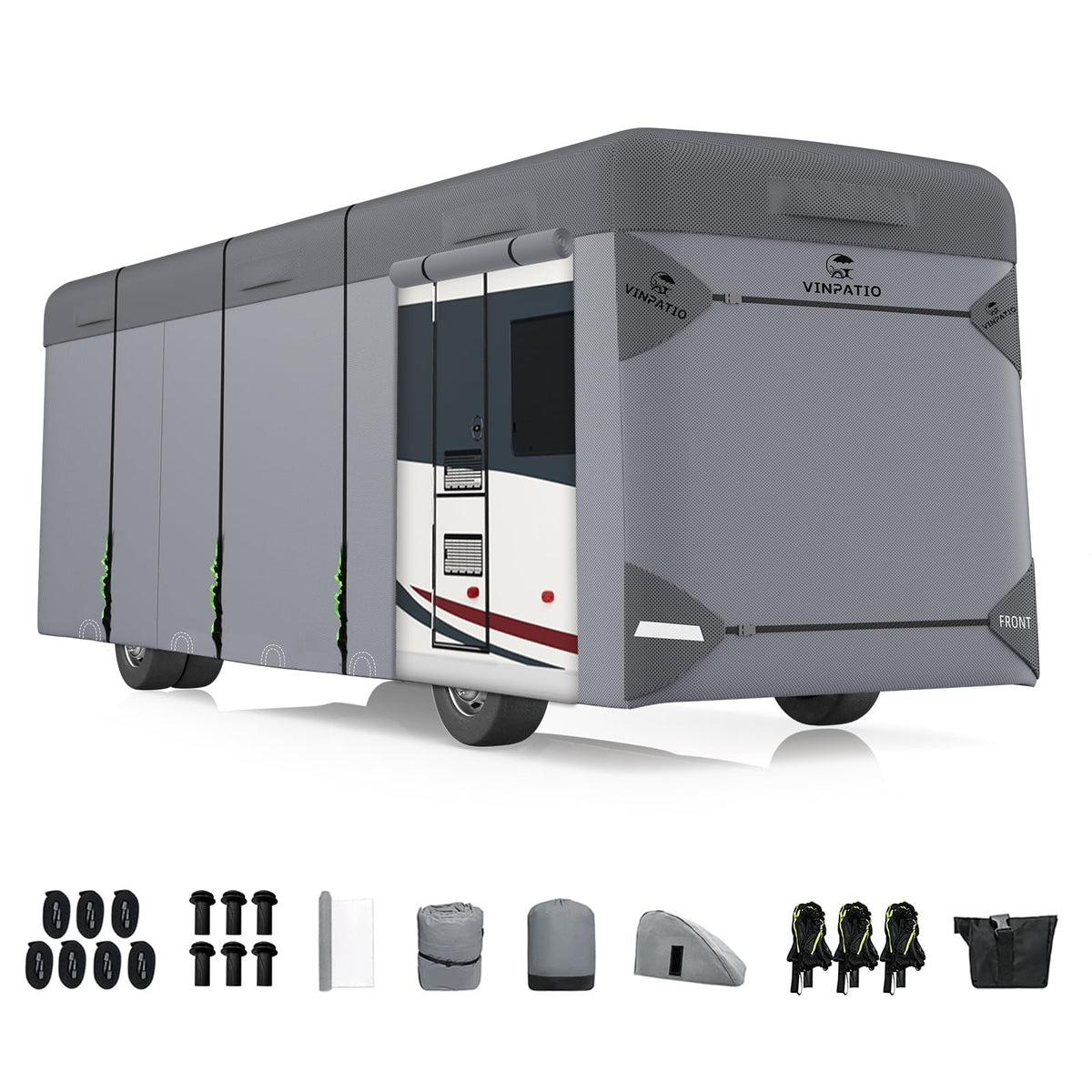 Class A RV Cover 7 Layers 34'-37' Windproof Waterproof J21330