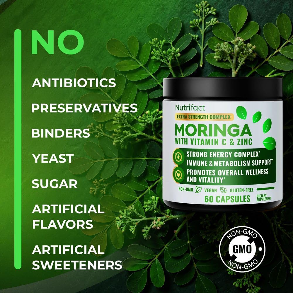 Moringa Capsules with Vitamin C, Zinc & L-Lysine E45332