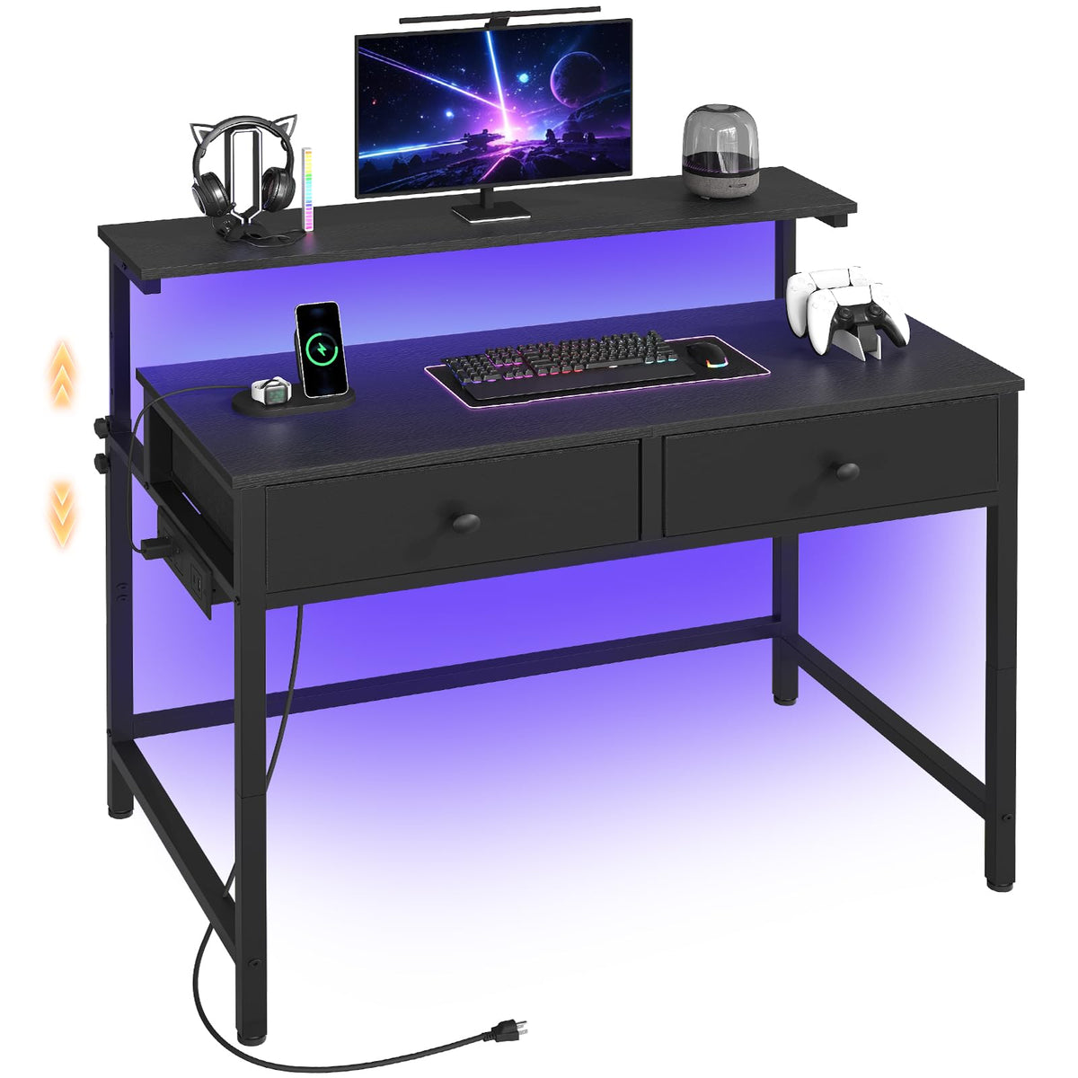 Computer Desk with Monitor Stand C422377