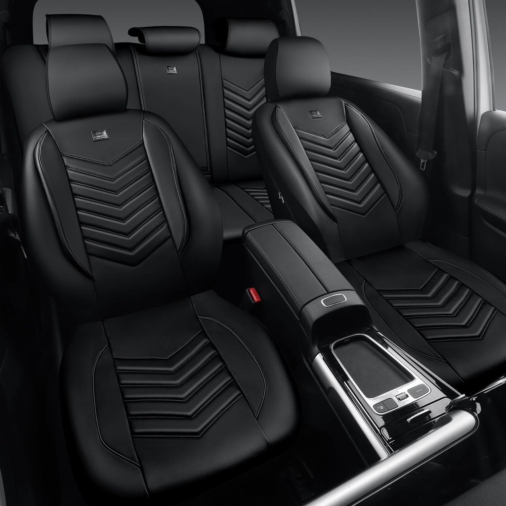 3D Foam Faux Leather Seat Covers Full Set B645