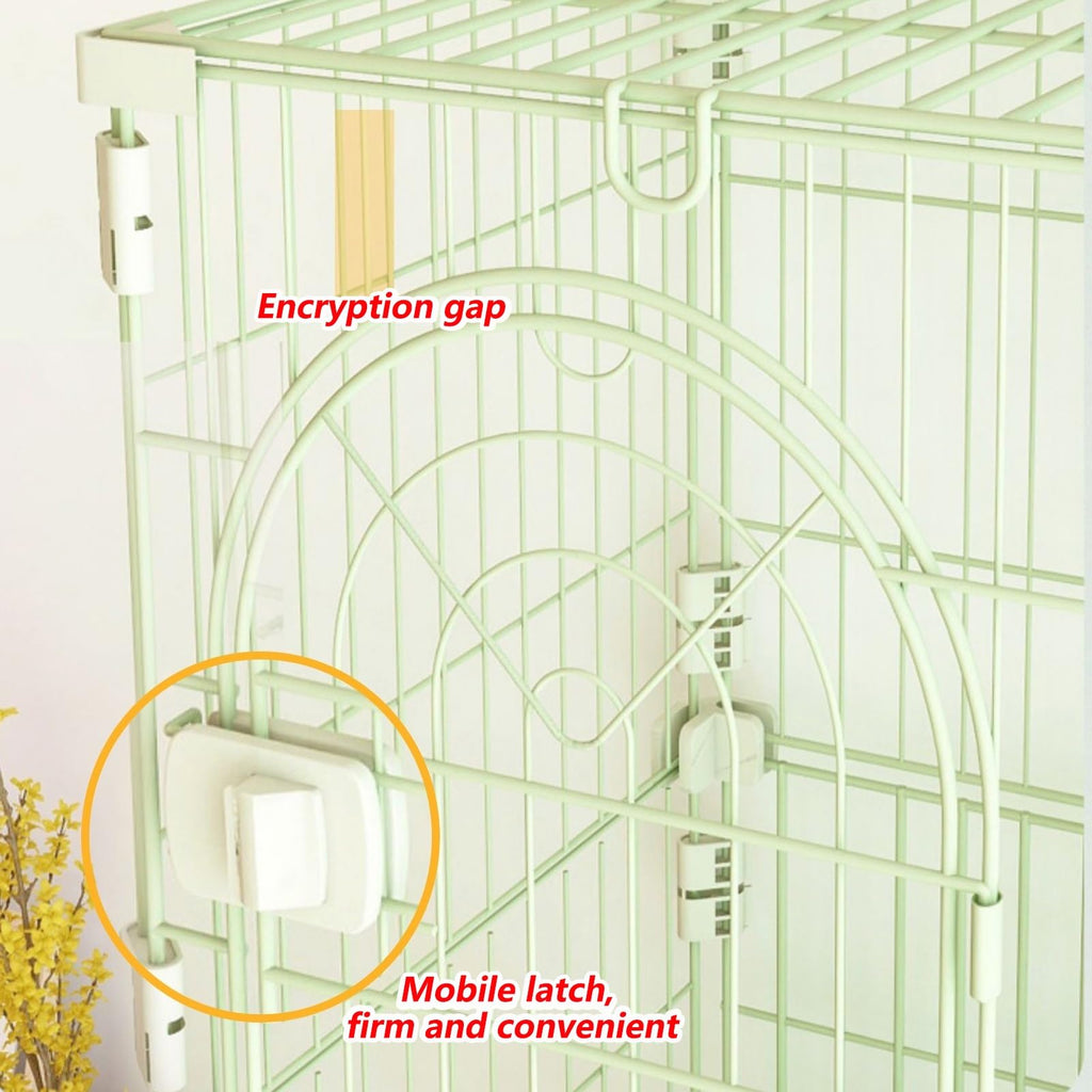 3/4-Tier Wire Cat Cage Playpen Kennel with Hammock and 3 Platforms L970