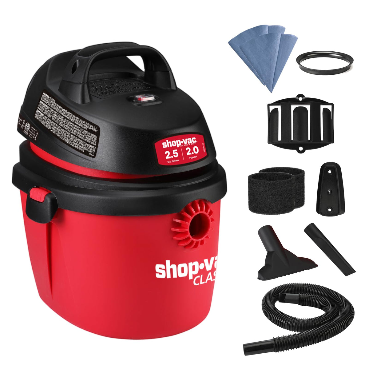 2.5 Gallon 2.0 Peak HP Wet/Dry Vacuum O18251