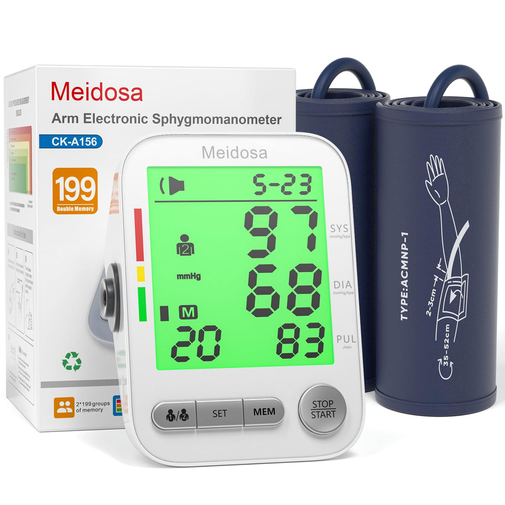 Rechargeable Automatic Digital Blood Pressure Monitor with 2 Cuffs V5047