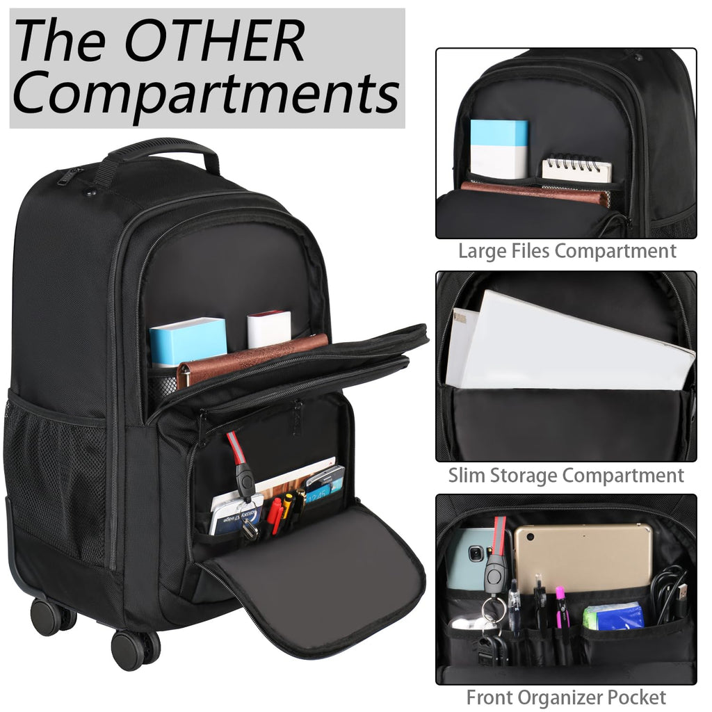 Rolling Backpack with 4 Wheels O16592