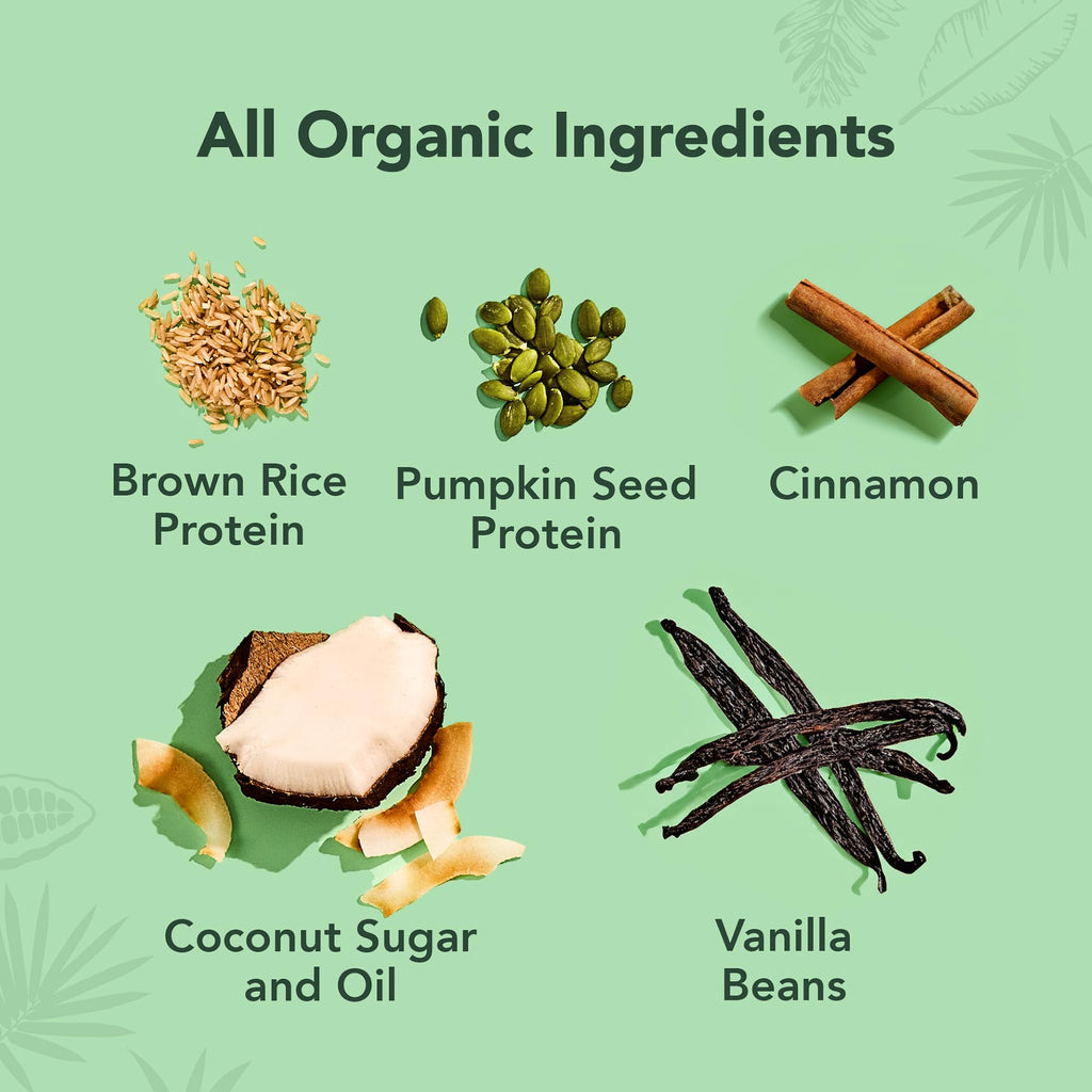 Organic Plant Based Vanilla Protein Powder 19.6 oz V823