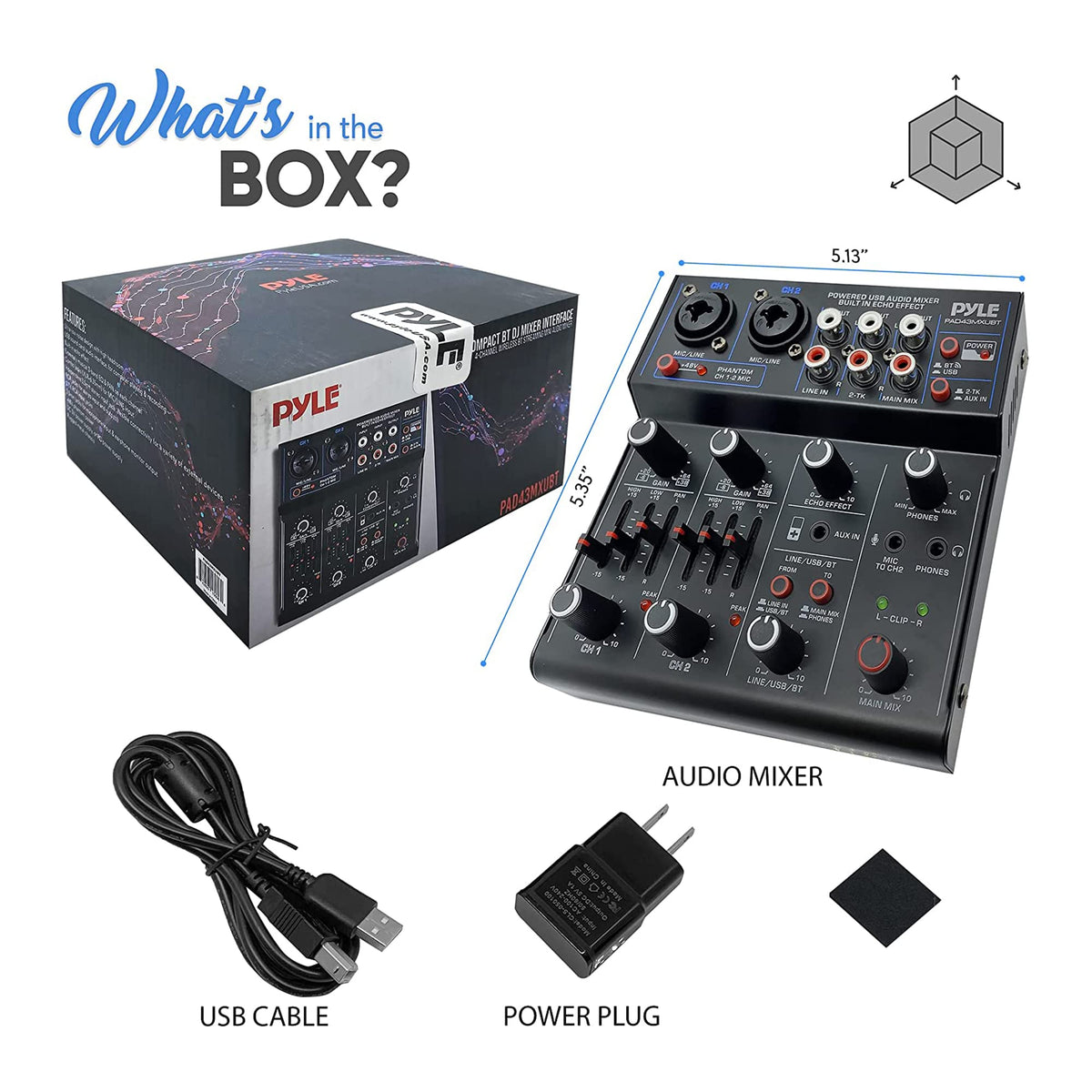 4 Channel Bluetooth Audio Mixer Z63310
