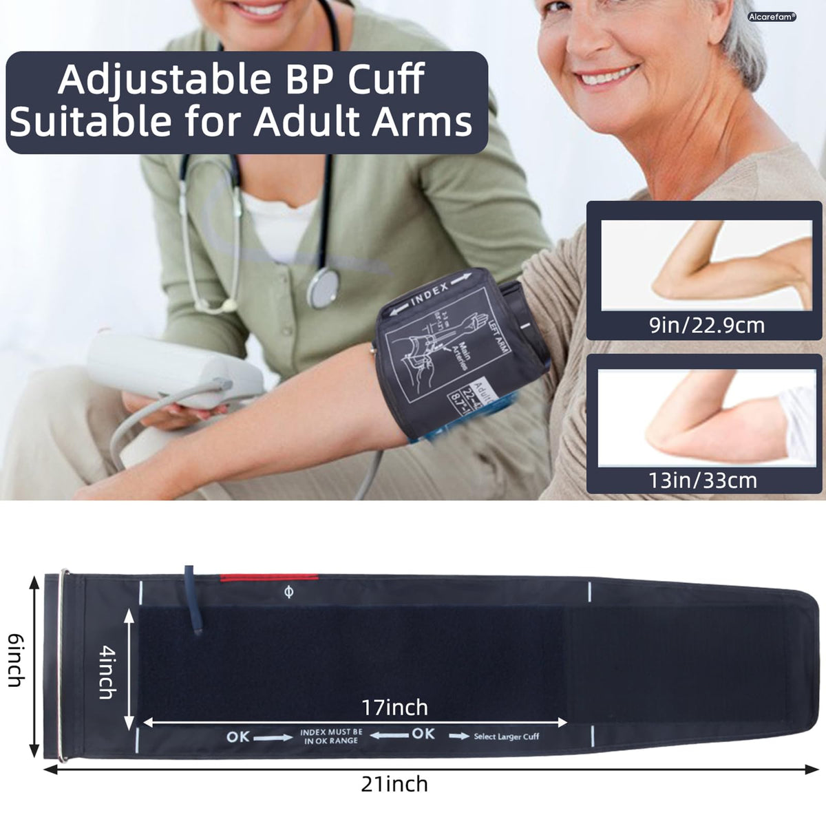 Large Blood Pressure Cuff, 8.7”-16.5” H4919