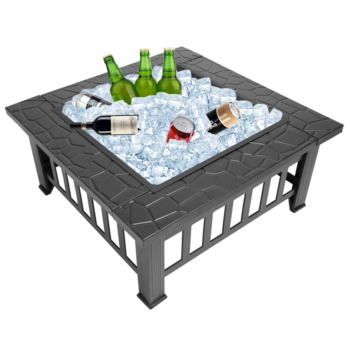 32 Inch Square Fire Pit X771618
