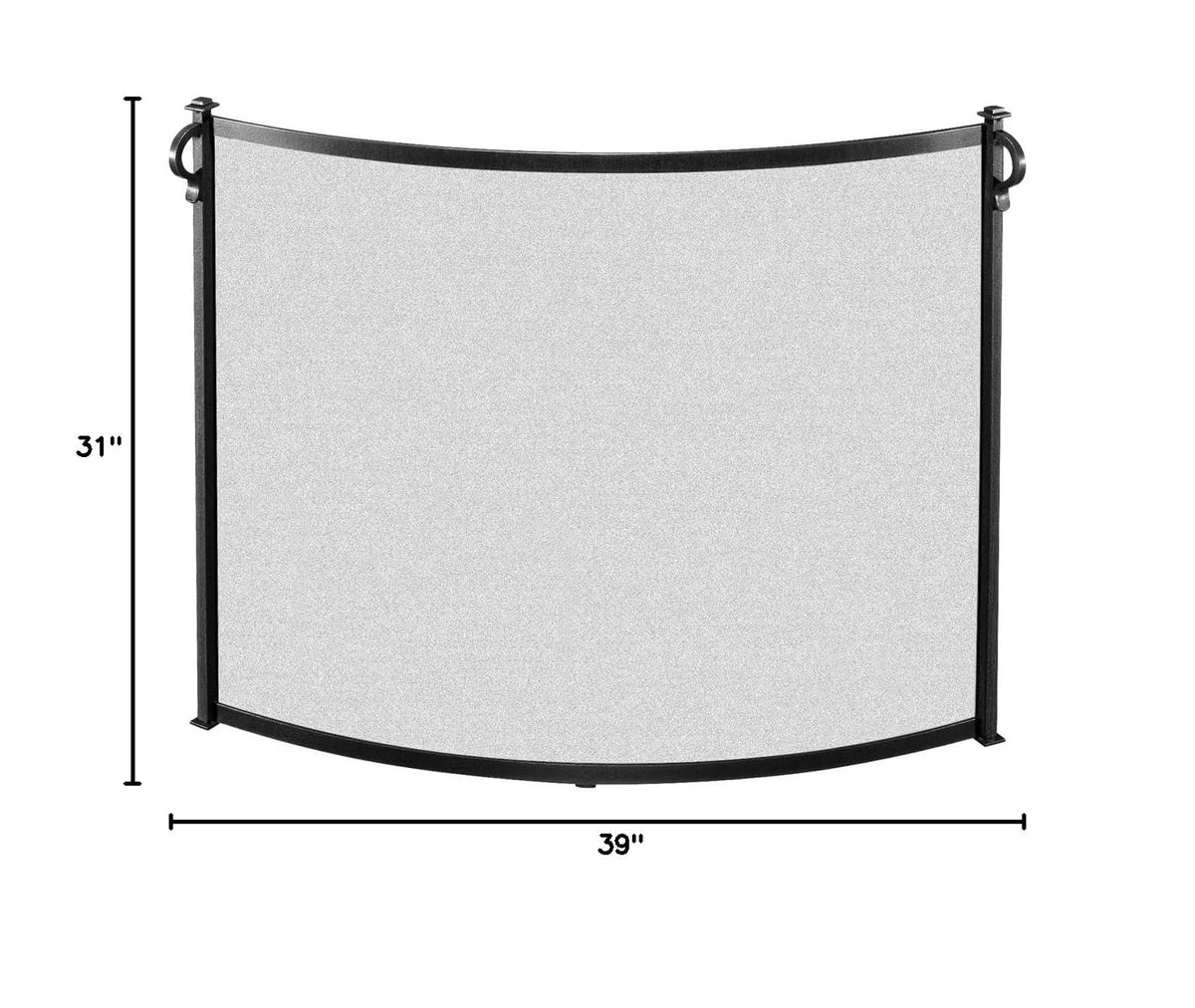 Bowed Fireplace Screen C43422