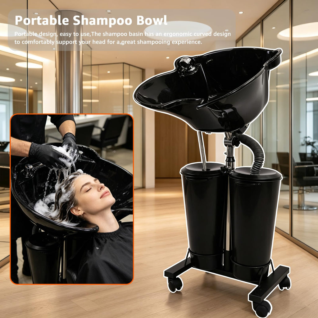Portable Shampoo Bowl with Electric Pump R30484