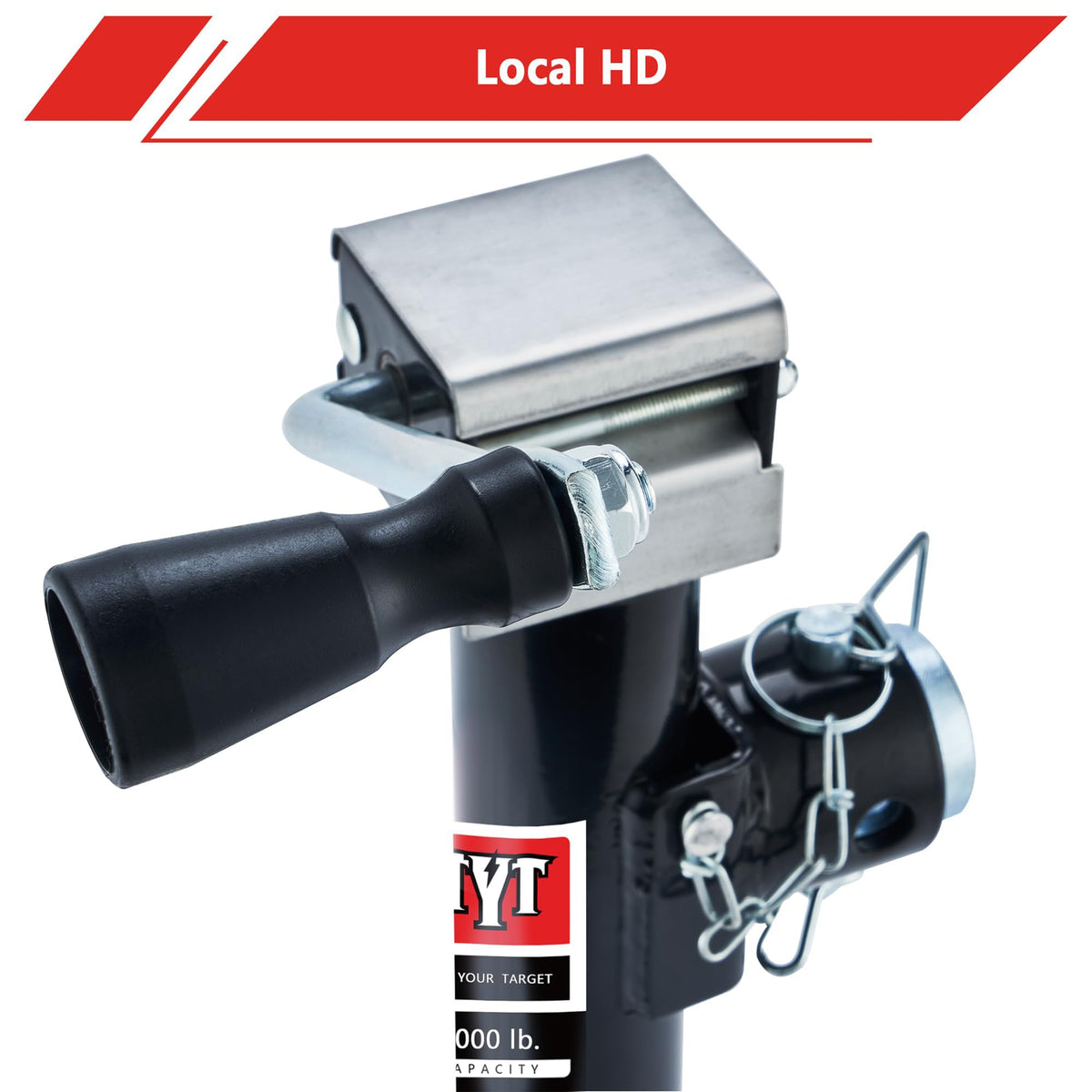 5000lbs Weld On Swivel Trailer Jack, 15" Vertical Travel D25110