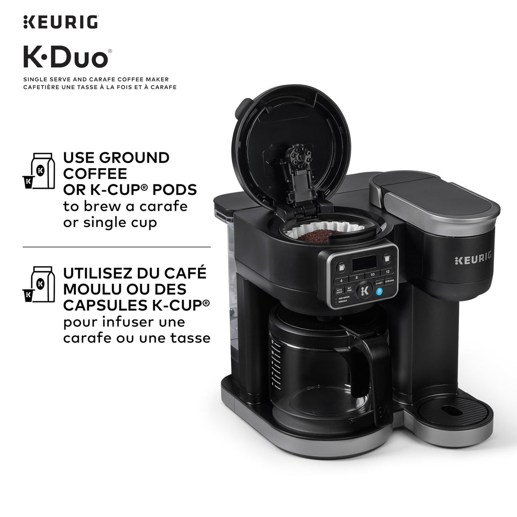 Black Single Serve K-Cup Pod & Carafe Coffee Maker I322